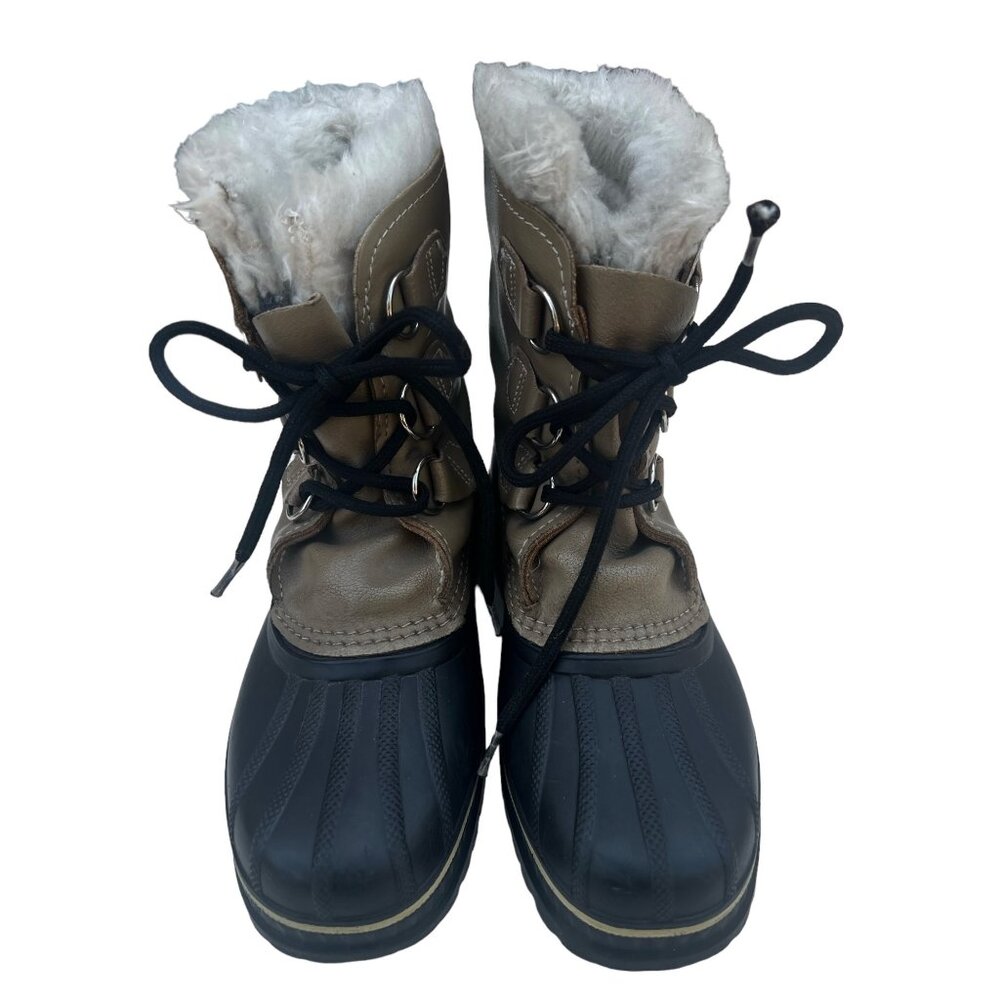 Sorel Women's size 6 Winter Boots - Waterproof Tan & Brown w/ Wool Inser…